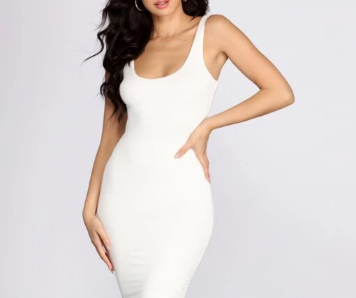 Windsor. Basic Essentials Midi Dress -Specialtycookwareus 05102 3107 5