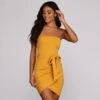 Windsor. Tied With Style Mini Dress -Specialtycookwareus 05102 3919 1 b1b464a5 7d57 4533 af9f 593623d5a980