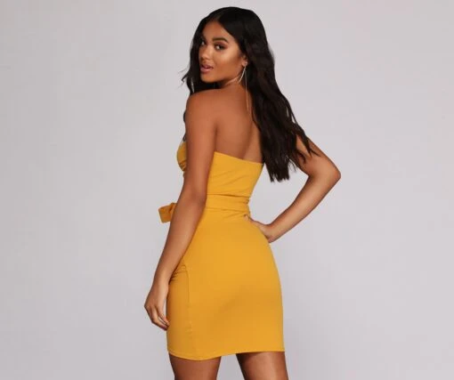 Windsor. Tied With Style Mini Dress -Specialtycookwareus 05102 3919 2 00363d8b c23a 43aa b78b a6d444b08898