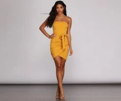 Windsor. Tied With Style Mini Dress -Specialtycookwareus 05102 3919 3 98e8d292 d2a1 44ab 842e 5db94b21f9b4