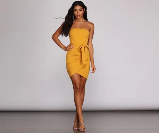Windsor. Tied With Style Mini Dress -Specialtycookwareus 05102 3919 3 98e8d292 d2a1 44ab 842e 5db94b21f9b4
