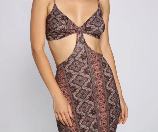 Windsor. Carefree Bohemian Chic Cutout Maxi Dress -Specialtycookwareus 05102 4064 3