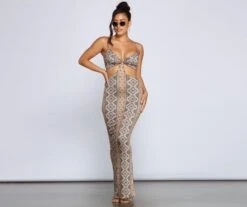 Windsor. Carefree Bohemian Chic Cutout Maxi Dress -Specialtycookwareus 05102 4065 1