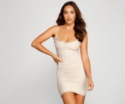 Windsor. Start Fresh Ruffle And Ruched Mini Dress -Specialtycookwareus 05102 4097 1