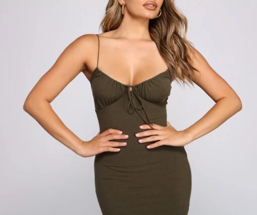Windsor. What's The Scoop Ribbed Knit Mini Dress -Specialtycookwareus 05102 4162 4