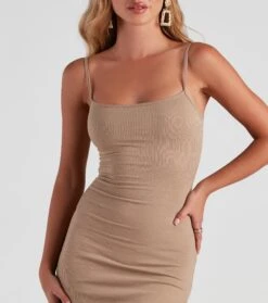 Windsor. Basic Essential Ribbed Knit Midi Dress -Specialtycookwareus 05102 4189 4