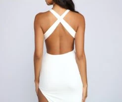 Windsor. Simple And Sexy High-Slit Midi Dress -Specialtycookwareus 05102 4213 5 a734636c 783c 40c2 af0c bc18167b1649
