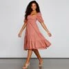 Windsor. Sweet Beauty A-Line Midi Dress -Specialtycookwareus 05102 4243 1