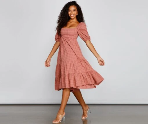 Windsor. Sweet Beauty A-Line Midi Dress -Specialtycookwareus 05102 4243 1