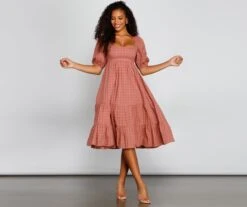 Windsor. Sweet Beauty A-Line Midi Dress -Specialtycookwareus 05102 4243 4