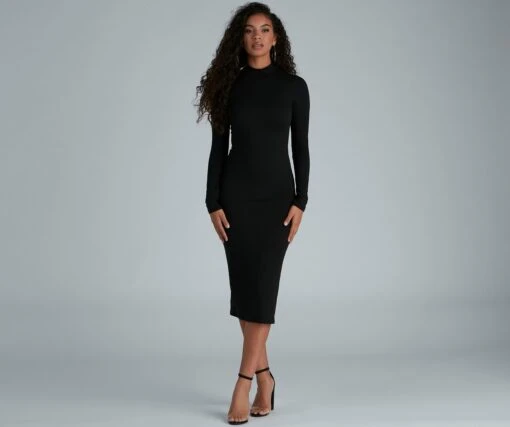 Windsor. Chic Basic Mock Neck Mini Dress -Specialtycookwareus 05102 4281 4 56b29d76 2984 419b b072 69fff6884a52