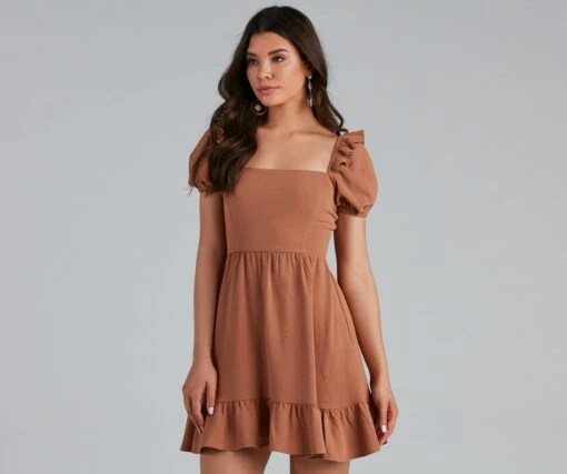 Windsor. Charmed By Ruffles Short A-Line Dress -Specialtycookwareus 05102 4338 1