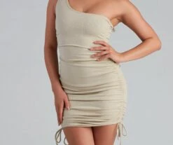 Windsor. So Charmed One-Shoulder Ruched Dress -Specialtycookwareus 05102 4355 3