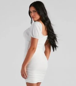 Windsor. Sweetie Puff Sleeve Mini Dress -Specialtycookwareus 05102 4360 2