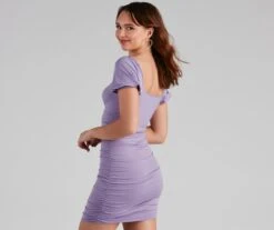 Windsor. Sweetie Puff Sleeve Mini Dress -Specialtycookwareus 05102 4361 2
