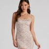 Windsor. Lotus Floral Mesh Bodycon Dress -Specialtycookwareus 05102 4363 1 1