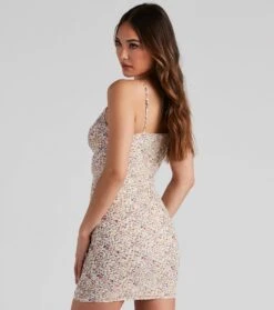 Windsor. Lotus Floral Mesh Bodycon Dress -Specialtycookwareus 05102 4363 3