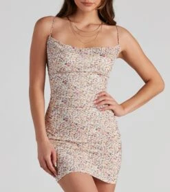 Windsor. Lotus Floral Mesh Bodycon Dress -Specialtycookwareus 05102 4363 4