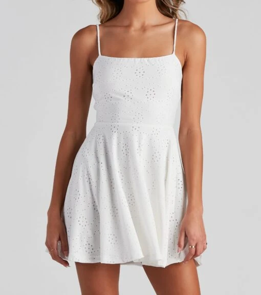 Windsor. Easy Breezy Eyelet Skater Dress -Specialtycookwareus 05102 4415 4