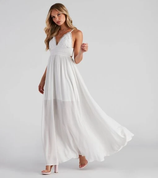 Windsor. Boho Breeze Crochet Maxi Dress -Specialtycookwareus 05102 4449 1 1