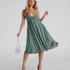 Windsor. Palisades Ruched V-Neck Midi Dress -Specialtycookwareus 05102 4456 1
