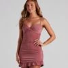 Windsor. Set It Off Ruffled Bodycon Dress -Specialtycookwareus 05102 4464 1