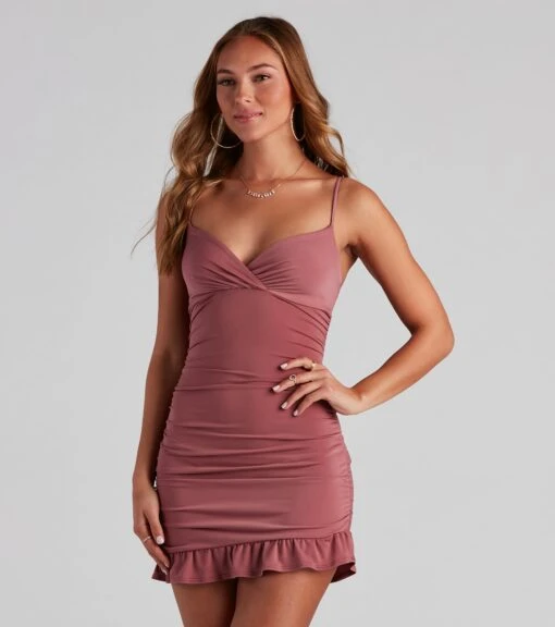 Windsor. Set It Off Ruffled Bodycon Dress -Specialtycookwareus 05102 4464 1