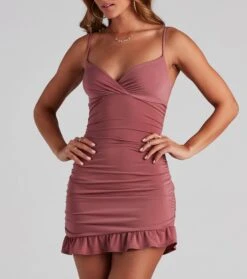 Windsor. Set It Off Ruffled Bodycon Dress -Specialtycookwareus 05102 4464 4