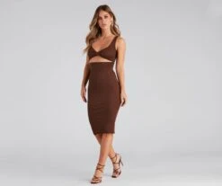 Windsor. Moments Twist Front Midi Dress -Specialtycookwareus 05102 4610 3 ec2b9f1a 621d 4acf 86d5 fbe787a6fccb