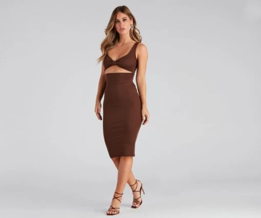 Windsor. Moments Twist Front Midi Dress -Specialtycookwareus 05102 4610 3 ec2b9f1a 621d 4acf 86d5 fbe787a6fccb