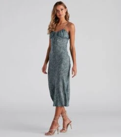 Windsor. Bohemian Oasis Scoop Neck Midi Dress -Specialtycookwareus 05102 4652 3