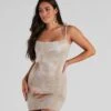 Windsor. Trendy Neutral Tie-Dye Mini Dress -Specialtycookwareus 05102 4690 3 1