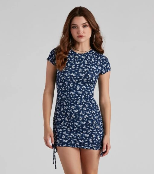 Windsor. Wildflower Crew Neck Mini Dress -Specialtycookwareus 05102 4692 1 a205bcc3 3e63 452c 9b07 44fca1109b93