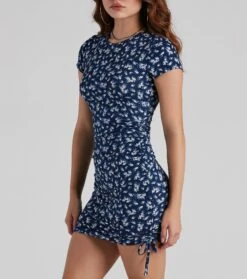 Windsor. Wildflower Crew Neck Mini Dress -Specialtycookwareus 05102 4692 3 3d3885ad 23c7 4116 b203 814ee16190b6