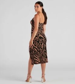 Windsor. So Sleek Zebra Print Midi Dress -Specialtycookwareus 05102 4703 2