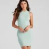 Windsor. Everyday Trendsetter Mock Neck Mini Dress -Specialtycookwareus 05102 4706 1 1