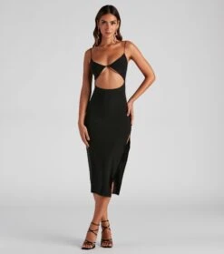 Windsor. Nothing But Sultry V-Neck Midi Dress -Specialtycookwareus 05102 4724 3