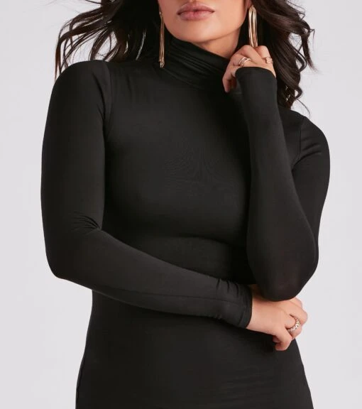 Windsor. Always Cozy Turtleneck Mini Dress -Specialtycookwareus 05102 4811 4