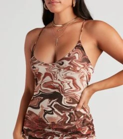 Windsor. Mesmerizing Swirl Mesh Midi Dress -Specialtycookwareus 05102 4823 4