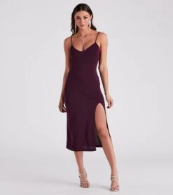 Windsor. Back Of My Mind Crepe Slip Dress -Specialtycookwareus 05102 4828 1