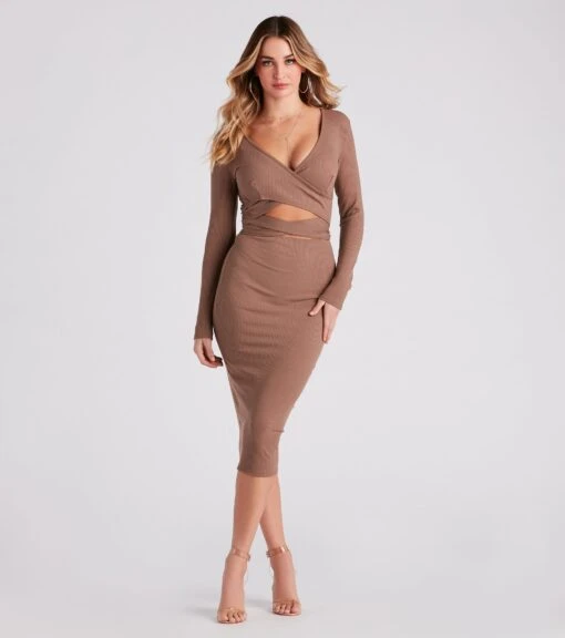 Windsor. You're The One Tie-Front Midi Dress -Specialtycookwareus 05102 4843 1