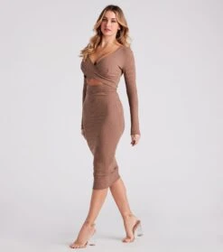 Windsor. You're The One Tie-Front Midi Dress -Specialtycookwareus 05102 4843 3