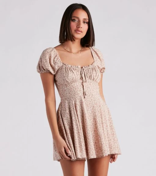 Windsor. Cute Charm Ditsy Floral Skater Dress -Specialtycookwareus 05102 4854 1