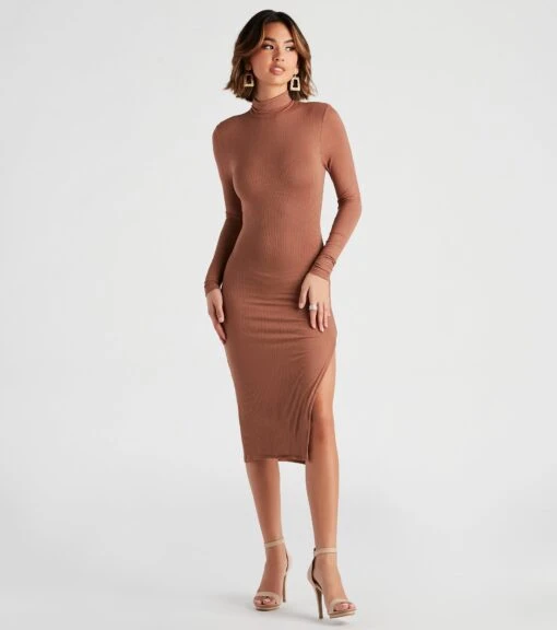 Windsor. On A Roll Turtleneck Midi Dress -Specialtycookwareus 05102 4870 1