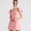 Windsor. Bae Breeze Linen A-Line Short Dress -Specialtycookwareus 05102 4876 1