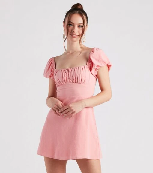 Windsor. Bae Breeze Linen A-Line Short Dress -Specialtycookwareus 05102 4876 1