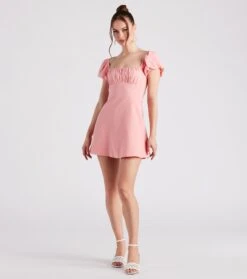 Windsor. Bae Breeze Linen A-Line Short Dress -Specialtycookwareus 05102 4876 3