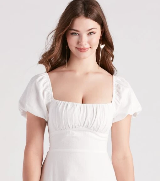 Windsor. Bae Breeze Linen A-Line Short Dress -Specialtycookwareus 05102 4878 4 9b1c71e6 4139 4875 a5ad 44ad98732c70