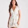 Windsor. Island Oasis Tropical Cutout Skater Dress -Specialtycookwareus 05102 4890 1