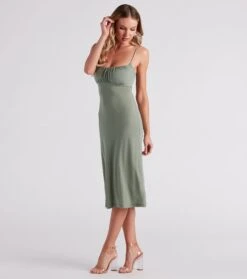 Windsor. Pretty Deets Crepe Lace-Up Midi Dress -Specialtycookwareus 05102 4891 3